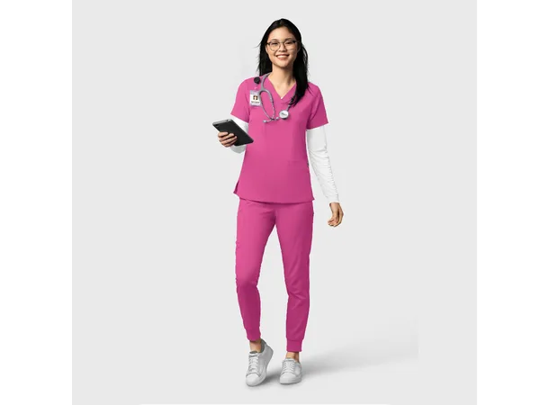 Thrive Damebukse med strikk i ben Hot Pink 3XL 