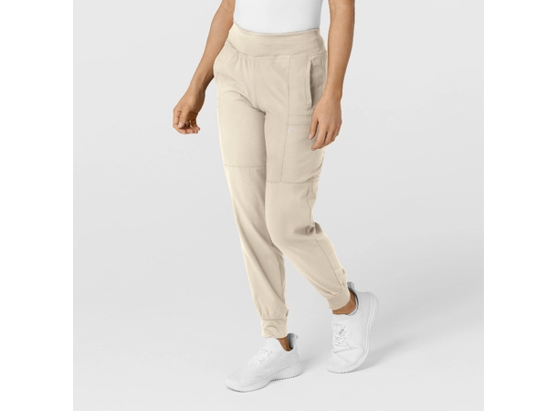 W123 Damebukse med strikk i ben Khaki XS 