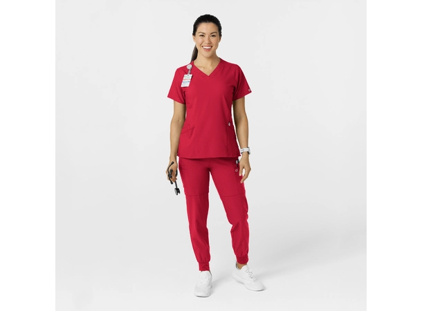 W123 Damebukse med strikk i ben Red XL 