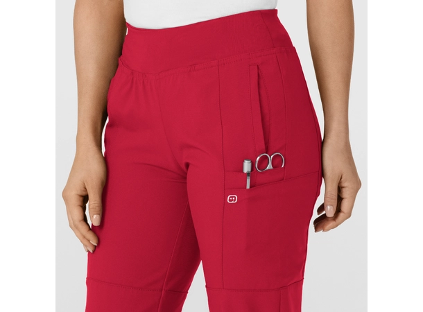 W123 Damebukse med strikk i ben Red XL 