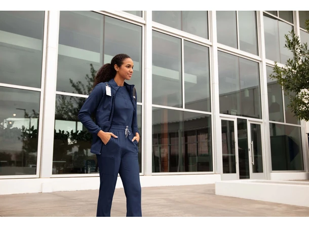 W123 Damejakke med frontlommer Navy 3XL 