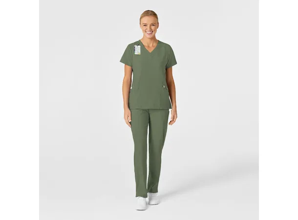 W123 Dametunika med V-hals Olive 3XL 
