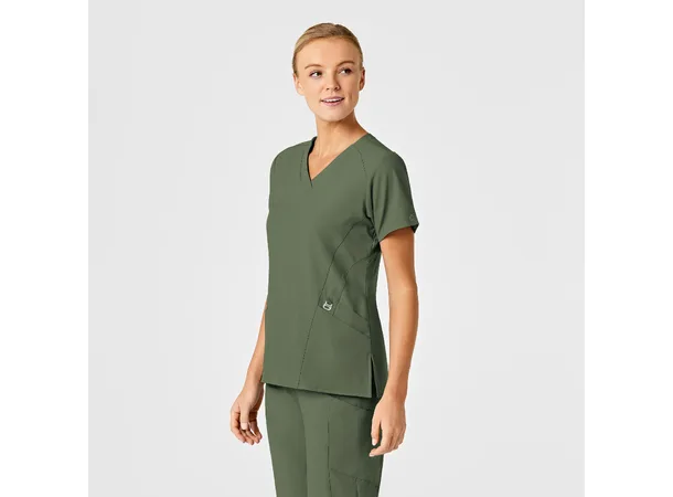 W123 Dametunika med V-hals Olive 3XL 