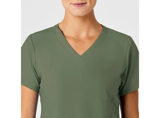 W123 Dametunika med V-hals Olive 3XL 