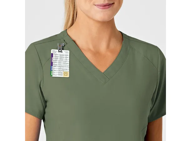 W123 Dametunika med V-hals Olive 3XL 