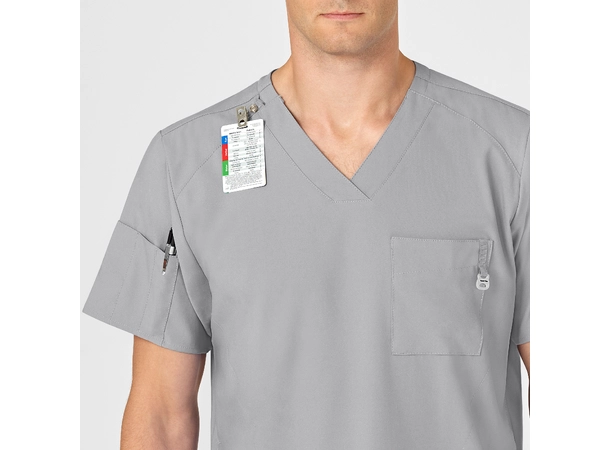 W123 Herretunika med V-hals Grey XXL 