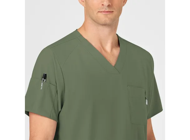 W123 Herretunika med V-hals Olive 3XL 
