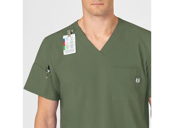 W123 Herretunika med V-hals Olive 3XL 