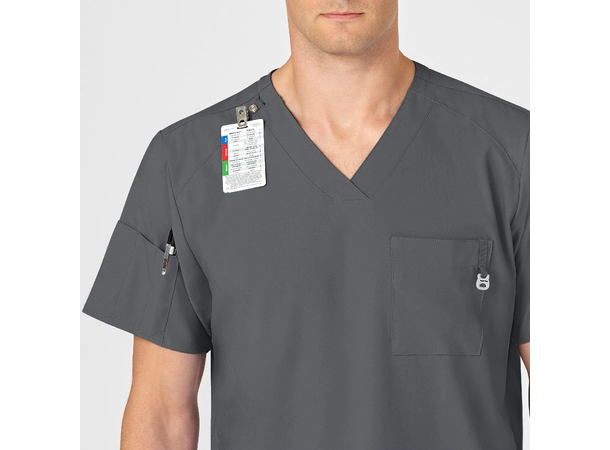 W123 Herretunika med V-hals Pewter XXL 