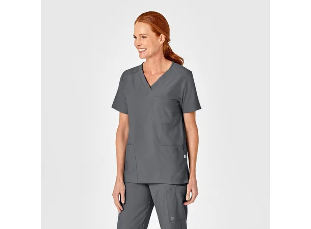 W123 Unisex tunika med 4 lommer Pewter S 