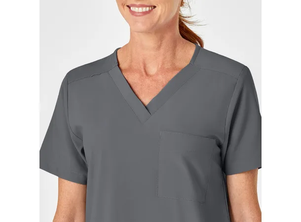 W123 Unisex tunika med 4 lommer Pewter S 