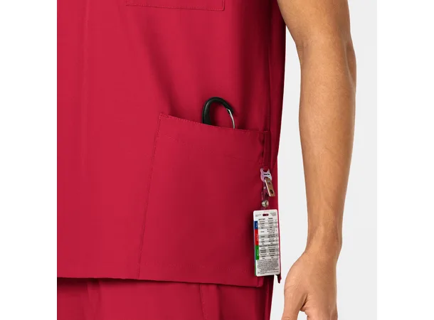W123 Unisex tunika med 4 lommer Red XL 