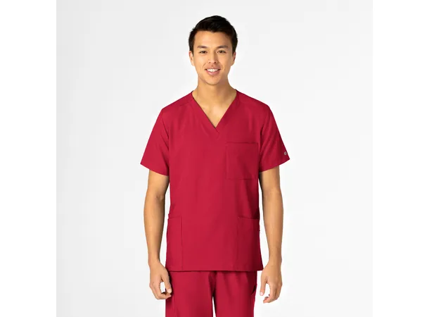 W123 Unisex tunika med 4 lommer Red XL 