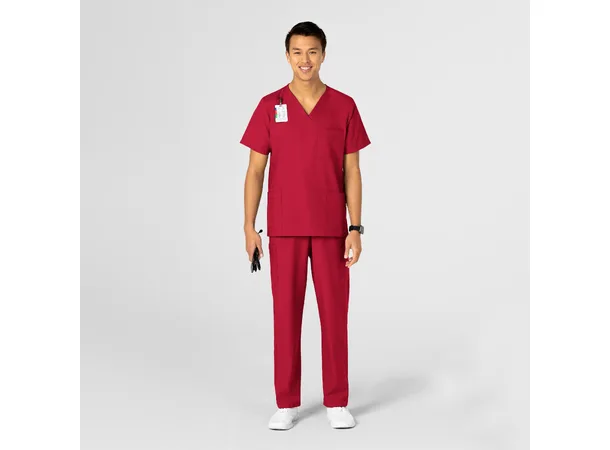 W123 Unisex tunika med 4 lommer Red XL 