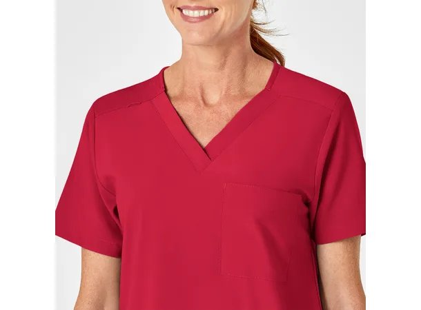 W123 Unisex tunika med 4 lommer Red XL 