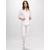 ROZA Dametunika med 3-kvart arm White+Powder Pink M 