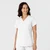 W123 Dametunika med kuvet V-hals White XL 