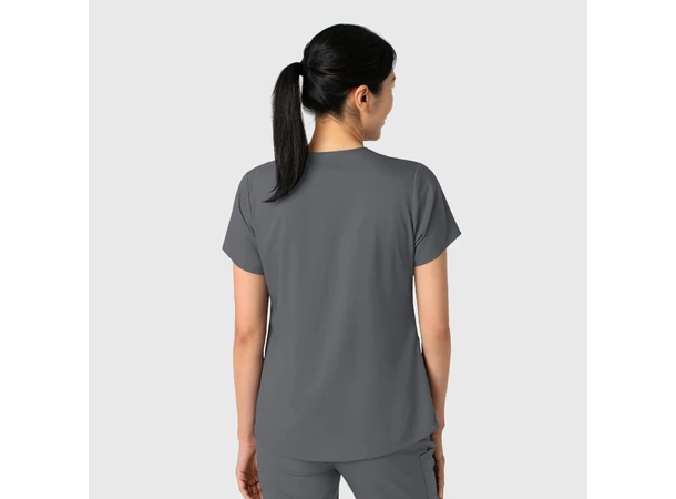Boundless Dametunika med kurvet V-hals Pewter L 