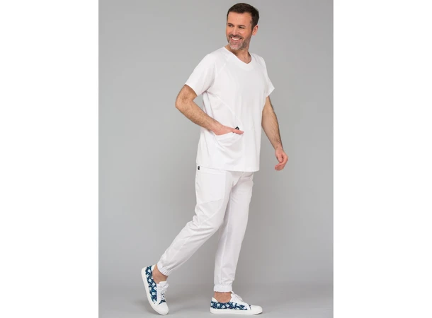 ENERGY Herrebukse med strikk i ben White XL 