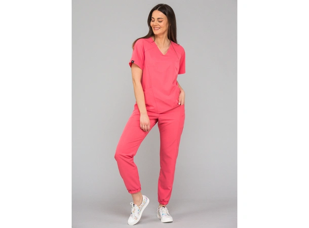 KIM Dametunika med V-hals Coral L 