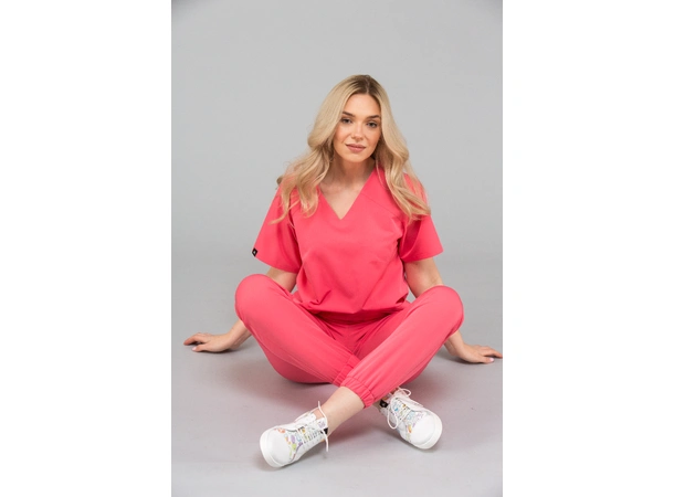 KIM Dametunika med V-hals Coral L 
