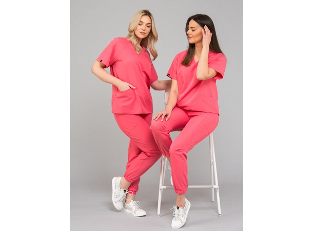 KIM Dametunika med V-hals Coral L 