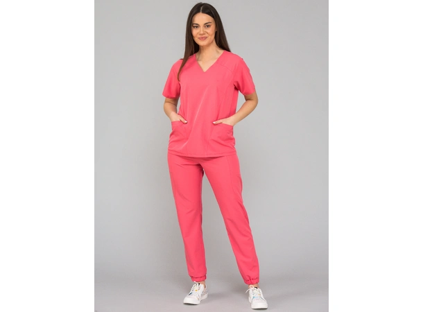 KIM Dametunika med V-hals Coral L 