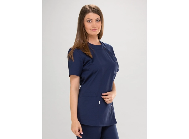 PAULA FLEX Dametunika med rund hals Ink Blue L 