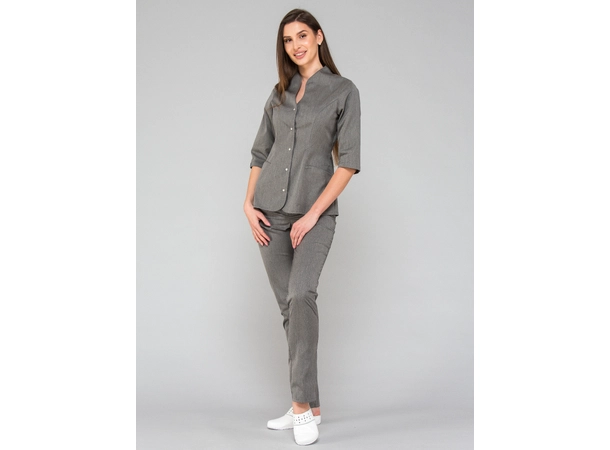 ROZA Dametunika med 3-kvart arm Graphite Melange M 