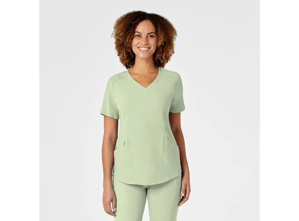 Renew Dametunika med V-hals og sidelomme Fresh Mint M 