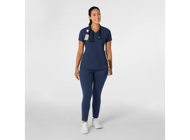 Renew Knit Damebukse med snøring i livet Navy S 