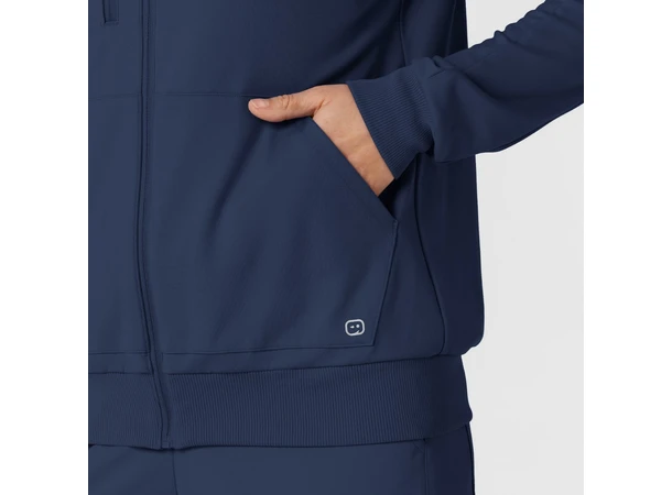 Renew Knit Damejakke med hette Navy XL 