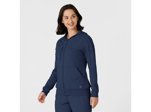 Renew Knit Damejakke med hette Navy XL 