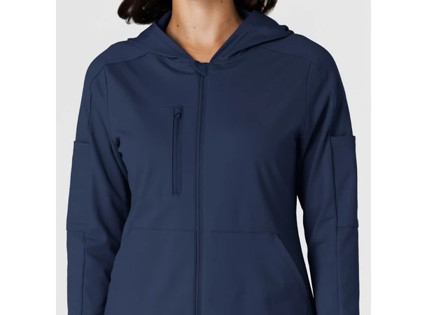 Renew Knit Damejakke med hette Navy XL 