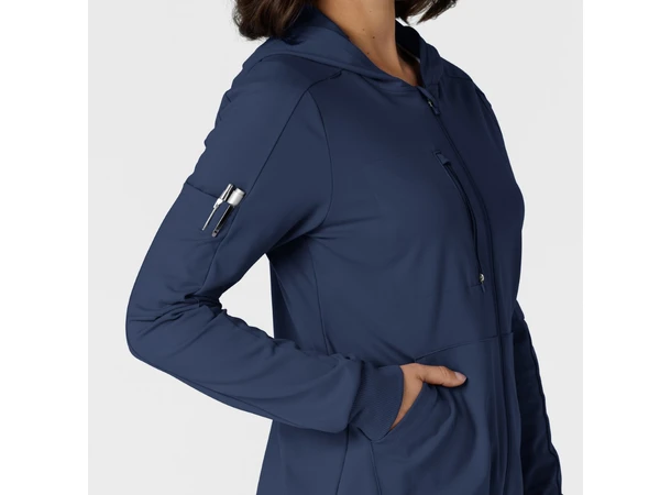 Renew Knit Damejakke med hette Navy XL 