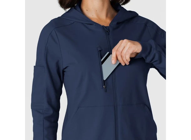 Renew Knit Damejakke med hette Navy XL 
