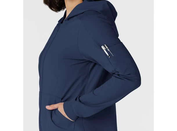 Renew Knit Damejakke med hette Navy XL 