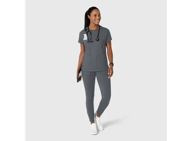 Renew Knit Dametunika med rund hals Pewter S 
