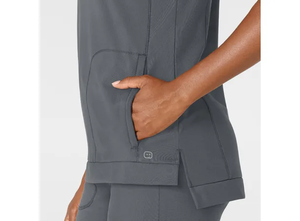 Renew Knit Dametunika med rund hals Pewter S 