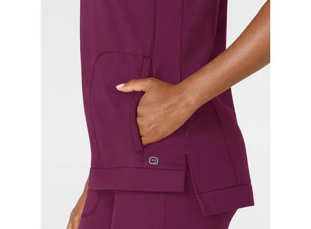 Renew Knit Dametunika med rund hals Wine L 