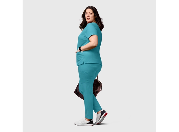 Thrive Damebukse med høyt liv Teal Blue XXL 