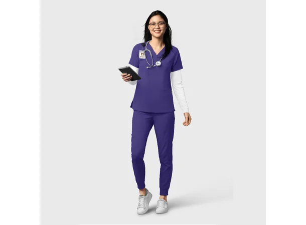 Thrive Damebukse med strikk i ben Grape 3XL 