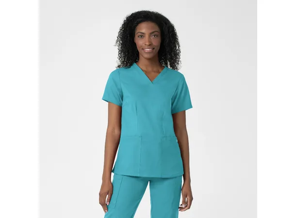 Thrive Dametunika med frontlommer Teal Blue S 