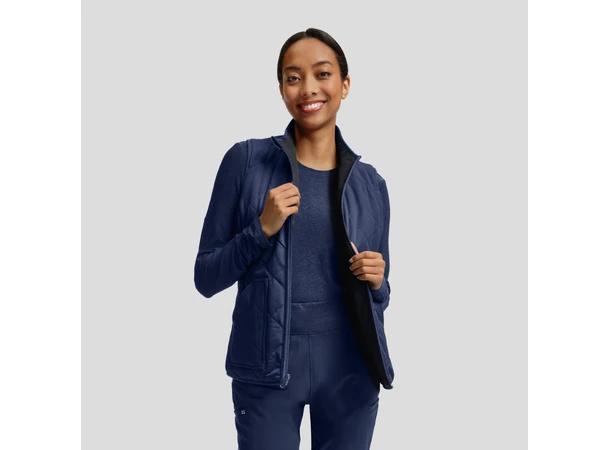 VIBE Vendbar vest Navy/Pewter M 