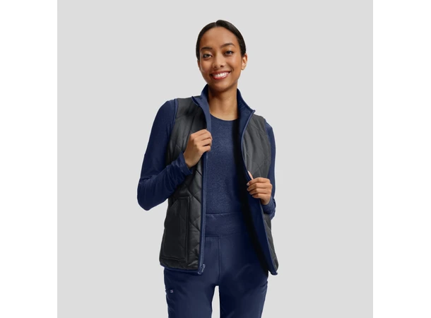 VIBE Vendbar vest Navy/Pewter M 