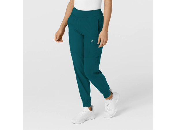 W123 Damebukse med strikk i ben Caribbean Blue L 