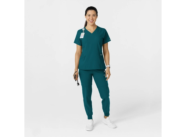 W123 Damebukse med strikk i ben Caribbean Blue L 