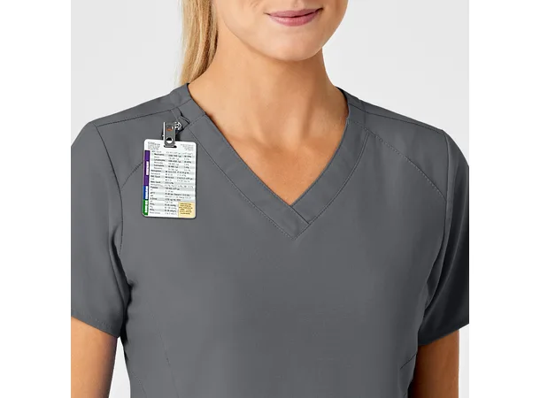 W123 Dametunika med V-hals Pewter S 