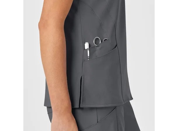 W123 Dametunika med V-hals Pewter S 