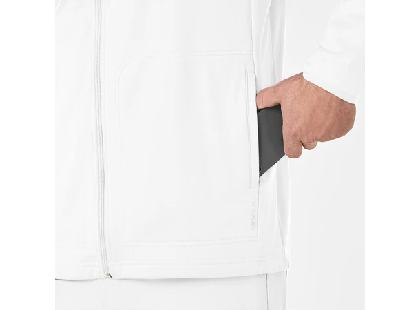 W123 Herrejakke med frontlommer White 3XL 